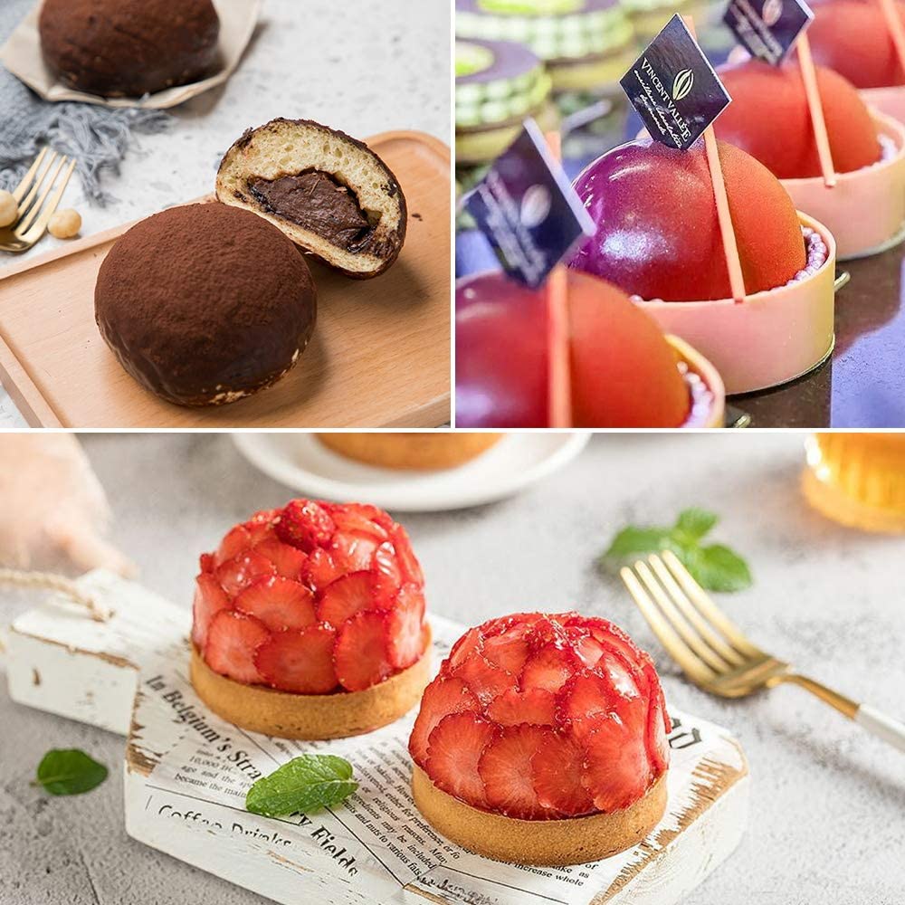 3306 Silicone 6-Cavity Half Circle Half Sphere Half Round Hemisphere Baking Mould Chocolate Desserts Ice Cream Bombs Soap (Random Colour) - SkyShopy 3306 Silicone 6-Cavity Half Circle Half Sphere Half Round Hemisphere Baking Mould Chocolate Desserts Ice Cream Bombs Soap (Random Colour) - SkyShopy